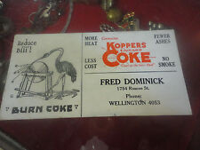 Vintage Genuine Koppers Chicago Coke Advertisement More Heat Fewer Ashes picture