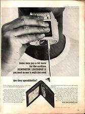 1965 Remington Vintage Print Ad Cordless Electric Shaver Trimmer Rechargeable d8 picture
