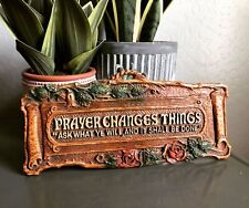 Vintage delicate plastic prayer wall home kitchen decor prayer changes things picture