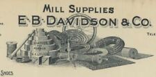 1899 E.B. DAVIDSON & CO CLEVELAND OHIO RUBER BOOTS & SHOES SALES LETTER 31-31 picture