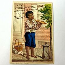 Atmore's Mince Meat English Plum Pudding Advertising Trade Card Ketterlinus VTG picture
