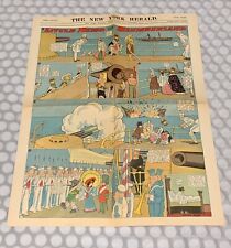 1907 4 FULL PAGE COMIC SECTION NEW YORK HERALD LITTLE NEMO BUSTER BROWN + RARE picture
