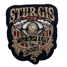 2023 Sturgis Motorcycle Rally Rustic Ribboned Engine Patch picture