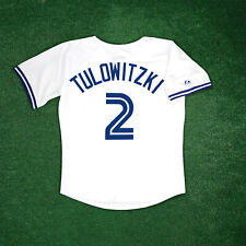Troy Tulowitzki Toronto Blue Jays Men's Cooperstown Home White Throwback Jersey picture