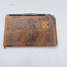 RARE 1927-1928 HAPAG German Hamburg-American Ship Leather Notebook & Pen picture