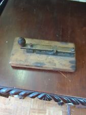 Antique Victorian Telegraph Key Morse Code Wood Display picture