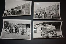 4 Vintage 1940's, 50's Black & White Circus Photos Photographs Side Show, Clowns picture