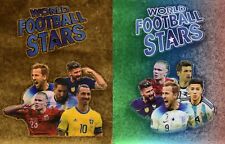 WORLD FOOTBALL STARS GOLD & MULTICOLOR - LOT OF 2 CARDS TO CHOOSE FROM picture