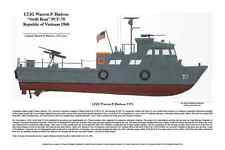 Vietnam, Swift Boat, Signed by Navy Captain, Navy Art Print, Ernie Boyette picture