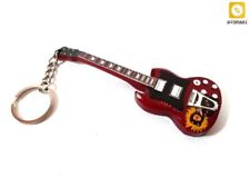 AC/DC Angus Young Guitar Keychain Tribute Great Gift For Guitarist AC/DC Fan picture