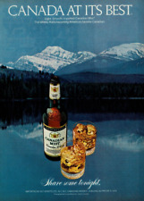 1982 Vintage Print Ad Canadian Mist Whiskey Canada At Its Best Lake Mountains picture