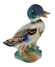 Vintage Ceramic Duck Figurine-Mallard - Great Color Glazed Finish -  picture
