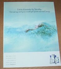 1995 print ad page - Yardley White Lavender girl -get carried away- advertising picture