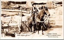 1950s Buena Park Calif. KNOTT'S BERRY FARM Photo RPPC Postcard DUDE SANDS & MAC picture