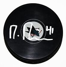 MIRCO MUELLER SIGNED SAN JOSE SHARKS Puck NHL STAR SWITZERLAND AUTOGRAPHED +COA picture