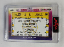 2022 Leaf Pop Century Ticket To The Show Chris Brown #TS-312 Boston 2017 Rhianna picture
