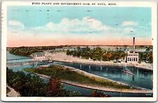 1928 Ford Plant and Government Dam Saint Paul Minnesota MN Posted Postcard picture