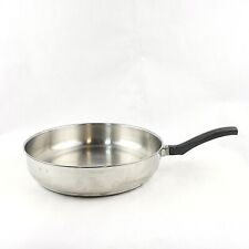 Vintage Farber Ware 10 Inch Fry Pan Skillet Aluminum Clad Stainless Steel USA picture