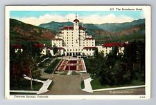 Colorado Springs CO-Colorado, The Broadmoor Hotel, Vintage c1939 Postcard picture