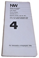 JULY 1971 NORFOLK & WESTERN N&W MUNCIE DIVISION EMPLOYEE TIMETABLE #4 picture