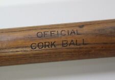 Vintage Hillerich & Bradsby Official Cork Ball Baseball Bat picture
