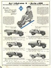 1930 PAPER AD TOYS German Cebaso Dump Truck Milk Gas Gasoline Tank Lumber  picture