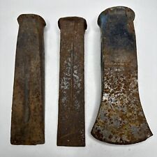 Lot Of 3 Old Steel Wedges For Splitting Logs Or Fire Wood picture