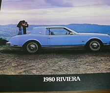 1980  BUICK RIVIERA DEALERSHIP POSTER picture