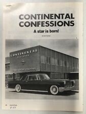 LincolnArt50 Article History Continental Confessions A Star Is Born Aug 1983 8pg picture