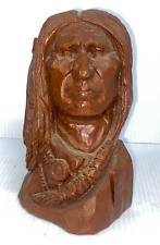 JM Wood Indian Head Statue 2000 No. 783 (FC114-3Q1455 picture