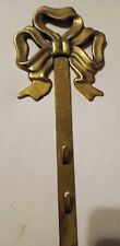 Vintage 1989 Solid Brass Bow And Tassel Picture Decoration Set  picture