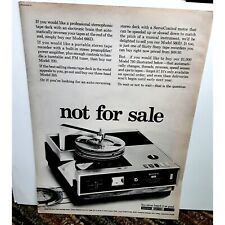 1968 Sony Superscope Tape Deck  Vintage Print Ad Original picture
