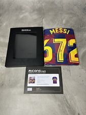 Lionel Messi Signed Barcelona 19/20 Home Jersey 672 Goals Auto With Icons COA 🔥 picture