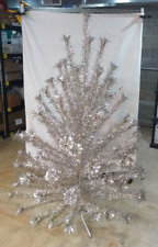 MCM Evergleam 6’ Stainless Aluminum Christmas Tree 93 Branches W/Box picture