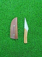 Handmade Japanese Kiridashi Knife D2 Steel Blade Hunting Skinner Knife + L cover picture