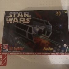 Brand New Factory Sealed 1997 AMT Ertl STAR WARS TIE FIGHTER Plus Pack Model Kit picture