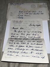 Antique 1945 Letter Palace Hotel San Francisco CA Letterhead to WWII Major picture