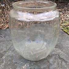 Antique 1920 s General Country Store Embossed Glass Beich’s Counter Candy Jar picture