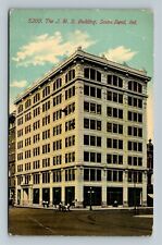 South Bend IN Indiana The J M S Building c1911 Vintage Souvenir Postcard picture