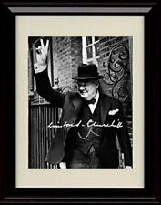 16x20 Framed Winston Churchill Autograph Promo Print picture