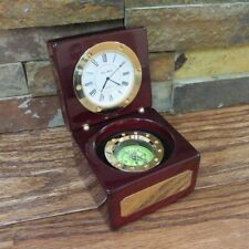 Personalized Nautical Compass Clock- Desk supplies- Fathers Gift- Grandfathers picture