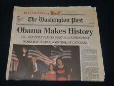 2008 NOVEMBER 5 WASHINGTON POST NEWSPAPER - OBAMA MAKES HISTORY - NP 4922 picture