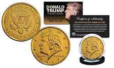 2017 DONALD TRUMP OFFICIAL Presidential 24K Gold Plated Tribute Coin with COA picture