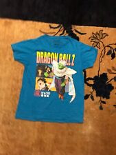 Men’s Vintage Dragon Ball Z Japanese Multicolored Graphic Blue T Shirt Small EUC picture