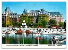 1980s- Empress Hotel Inner Harbor- Victoria, B.C , Canada Postcard (Posted 1983) picture