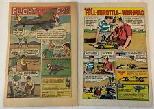 lot of two WEN-MAC remote control 1960s cartoon ads ~ LOTUS RACER, BOEING P-26 picture