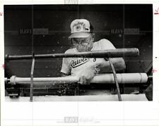 Orig Photo 1985 Crafting making baseball bats pros picture