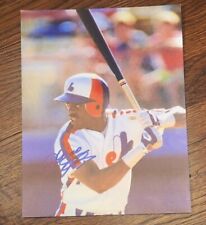DELINO DESHIELDS SIGNED 8X10 PHOTO MONTREAL EXPOS W/COA+PROOF COACH CARDINALS picture