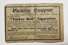 1911 Turkey Red t3 Picture card Exchange Slip Antique Baseball  (PC2) picture