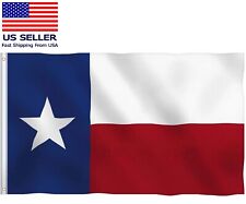 Texas Lone Star TX State Flag Brass Grommets Thick Fabric Double Stitch 3x5 feet picture